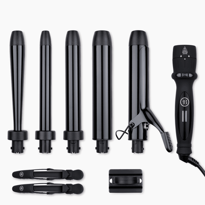 5 in 1 Curling Wand Set Best Curling Iron Set Bombay Hair BOMBAY HAIR