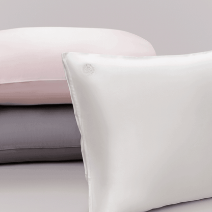 Silk Pillowcase - Queen (Pink) - BOMBAY HAIR 