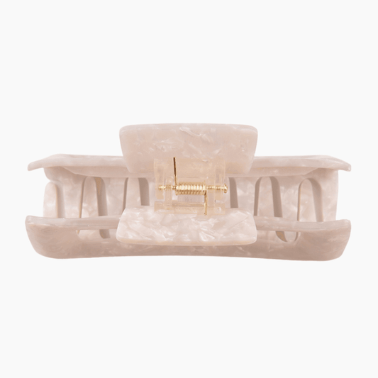 (5 Pack) Large White Hair Claw