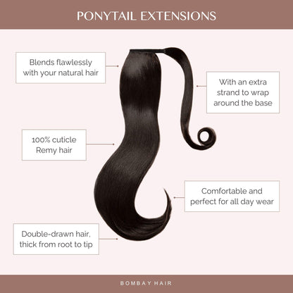 Dark Brown (2A) Ponytail