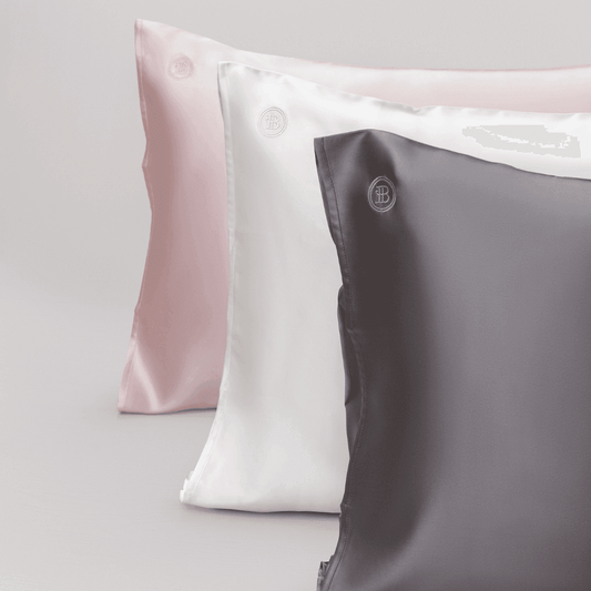 Grey satin pillowcase best sale