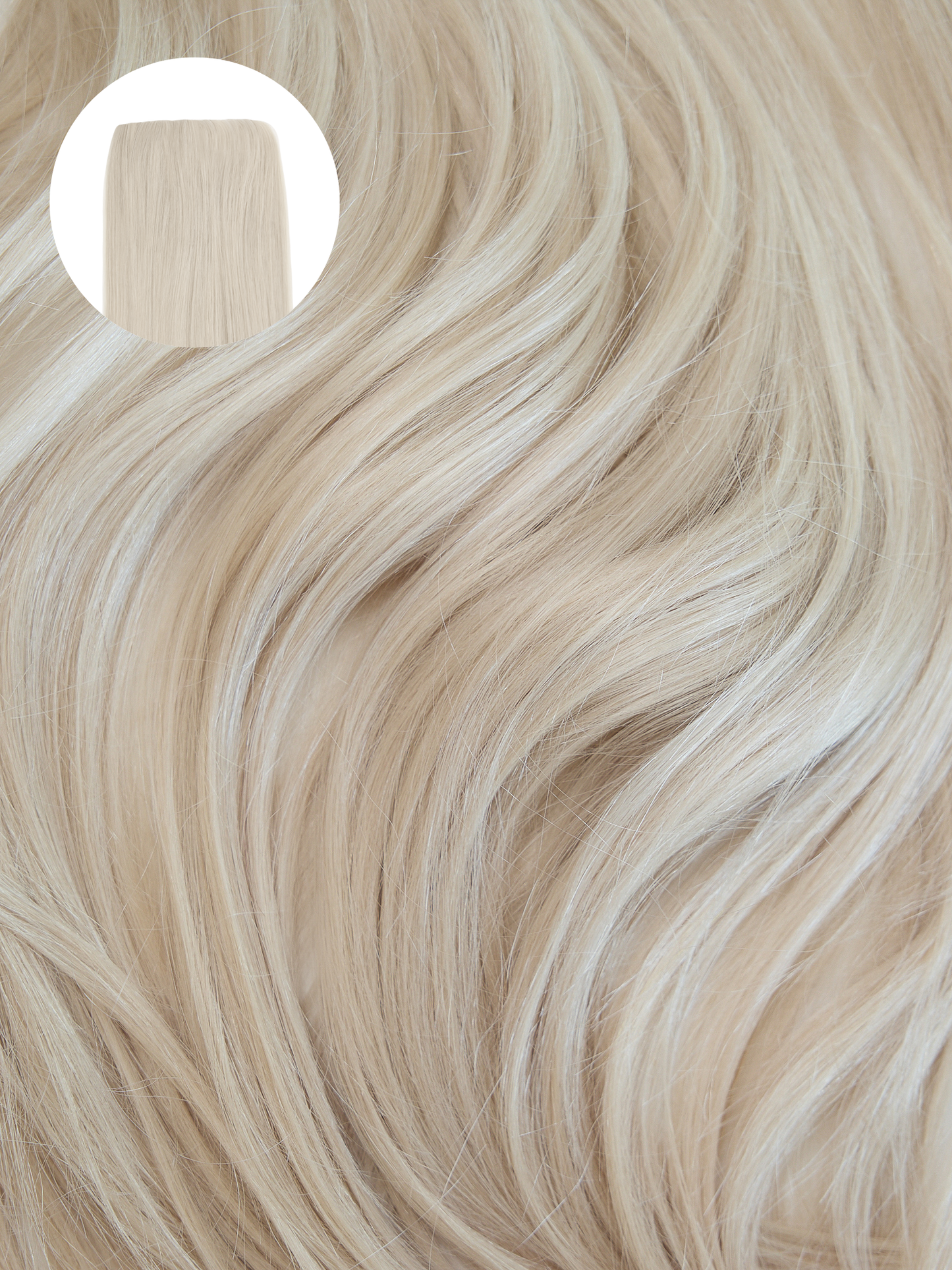 Ash Blonde (60C) Invisible Clip-ins