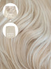 Ash Blonde (60) Thinning Hair and Invisible Clip-ins Bundle