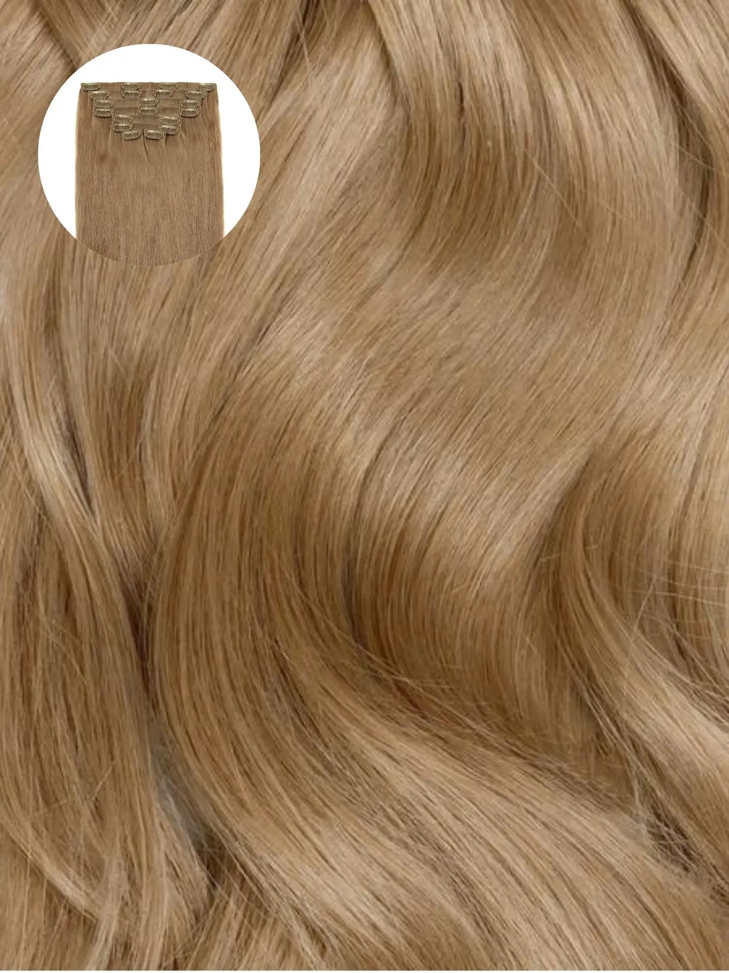 Ash Brown (8) Seamless Clip-Ins