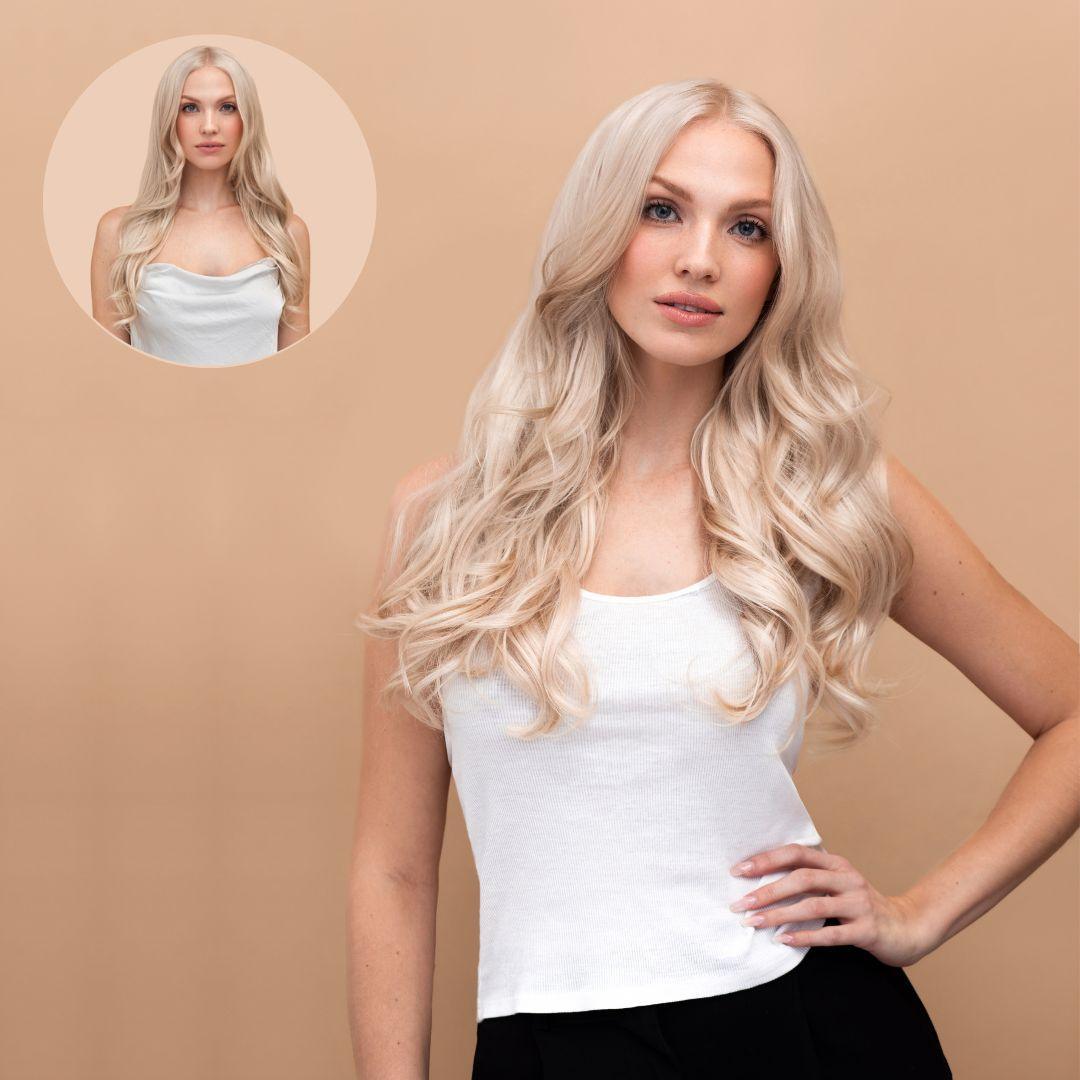 Ash Blonde (60) 18" 190g - BOMBAY HAIR 