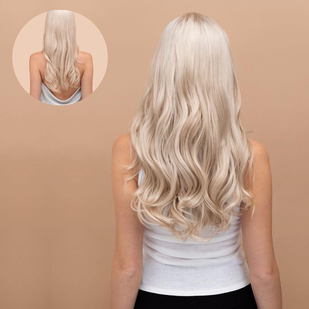 Ash Blonde (60) 22" 220g - Clip-Ins