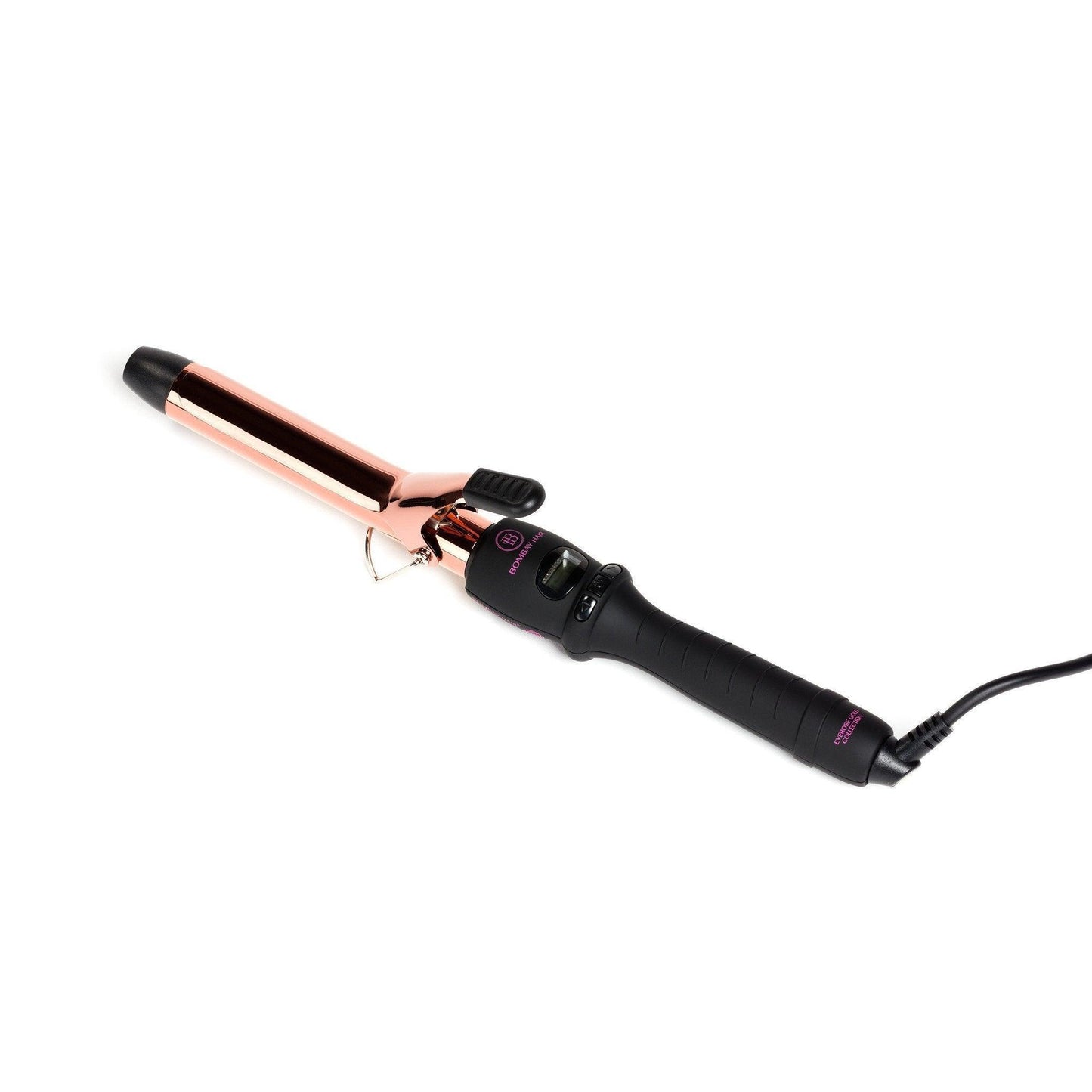 25mm Rose Gold Curling Iron With Clamp (OPEN BOX) - BOMBAY HAIR 