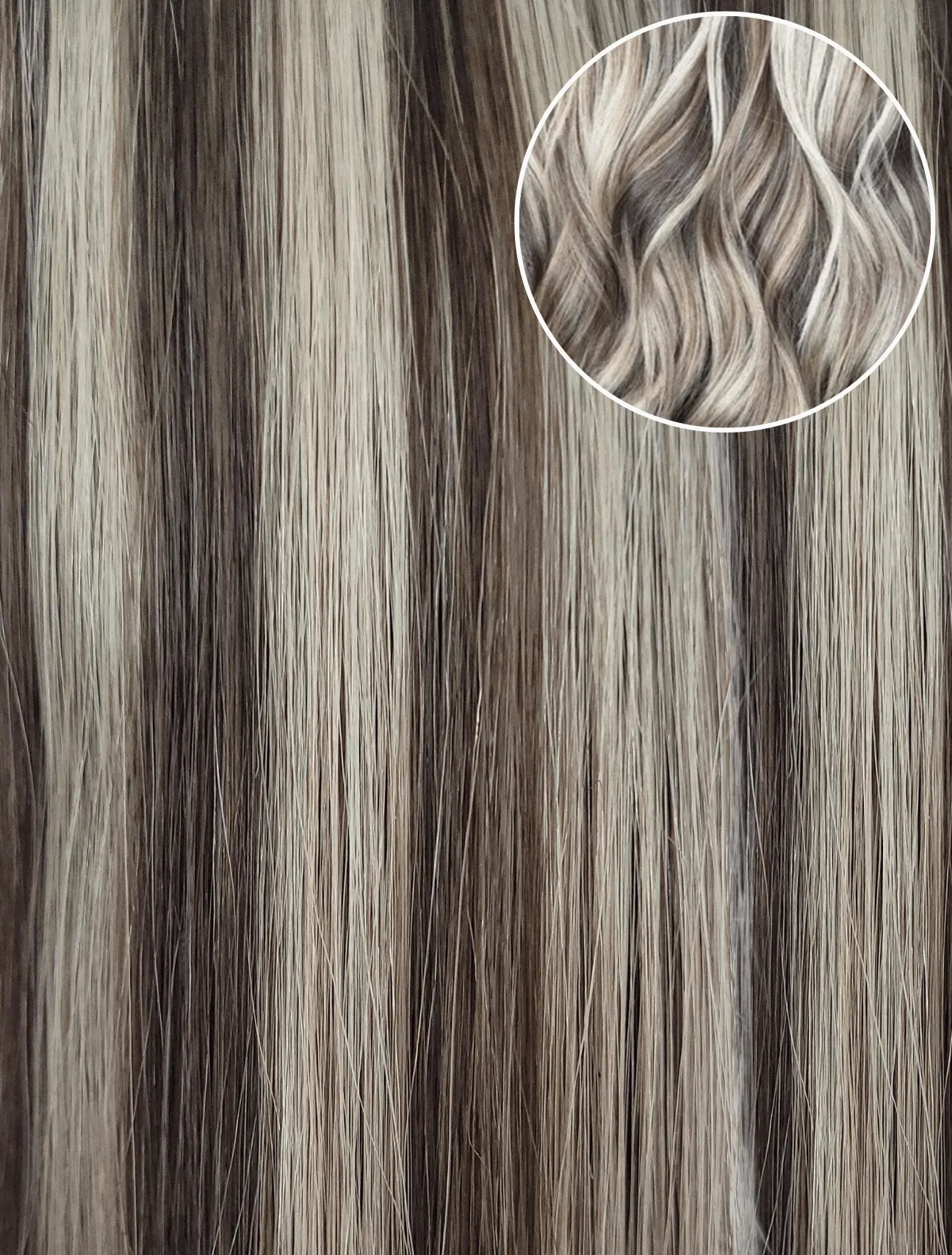 Brown/Blonde Highlights (P5/16) 22" 220g - Clip-Ins