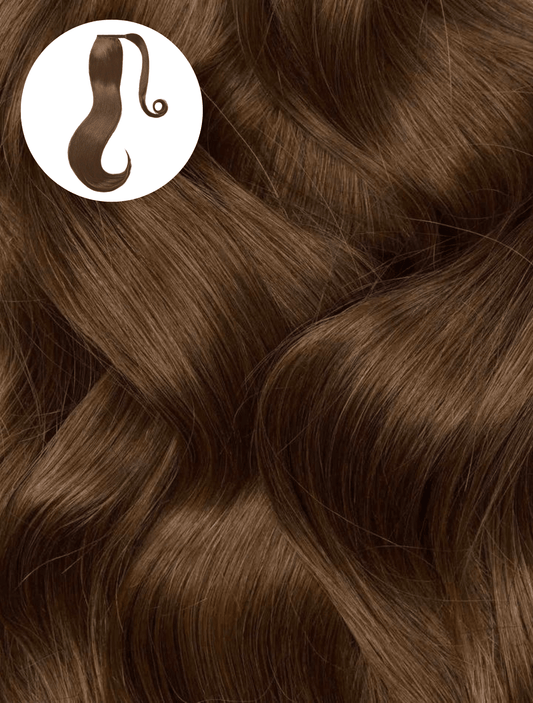 Caramel Brown (4) Ponytail - BOMBAY HAIR 