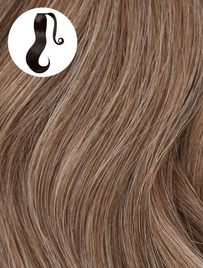 Caramel Ash Blend (4/9) Ponytail - BOMBAY HAIR 