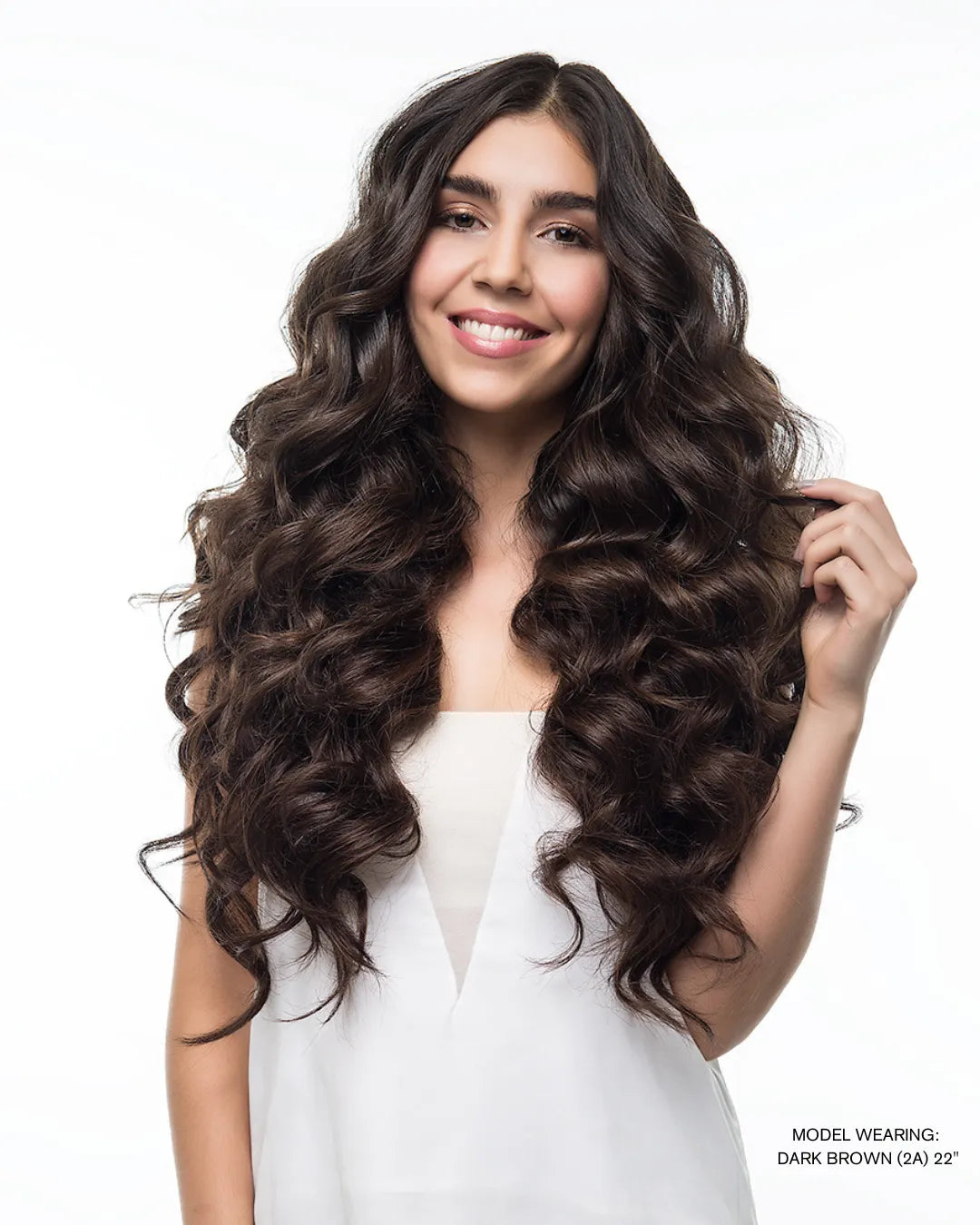 Dark Brown (2A) 20" 220g - Clip-Ins