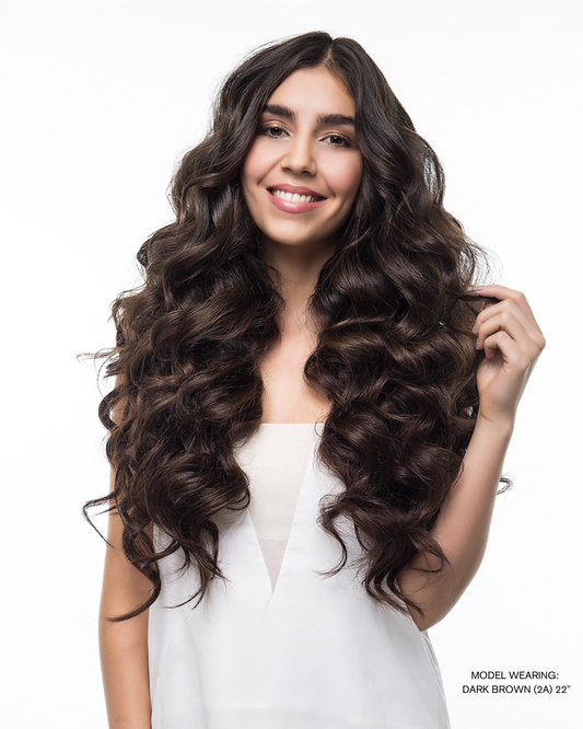 Dark Brown (2A) 22" 270g - Classic Clip-Ins