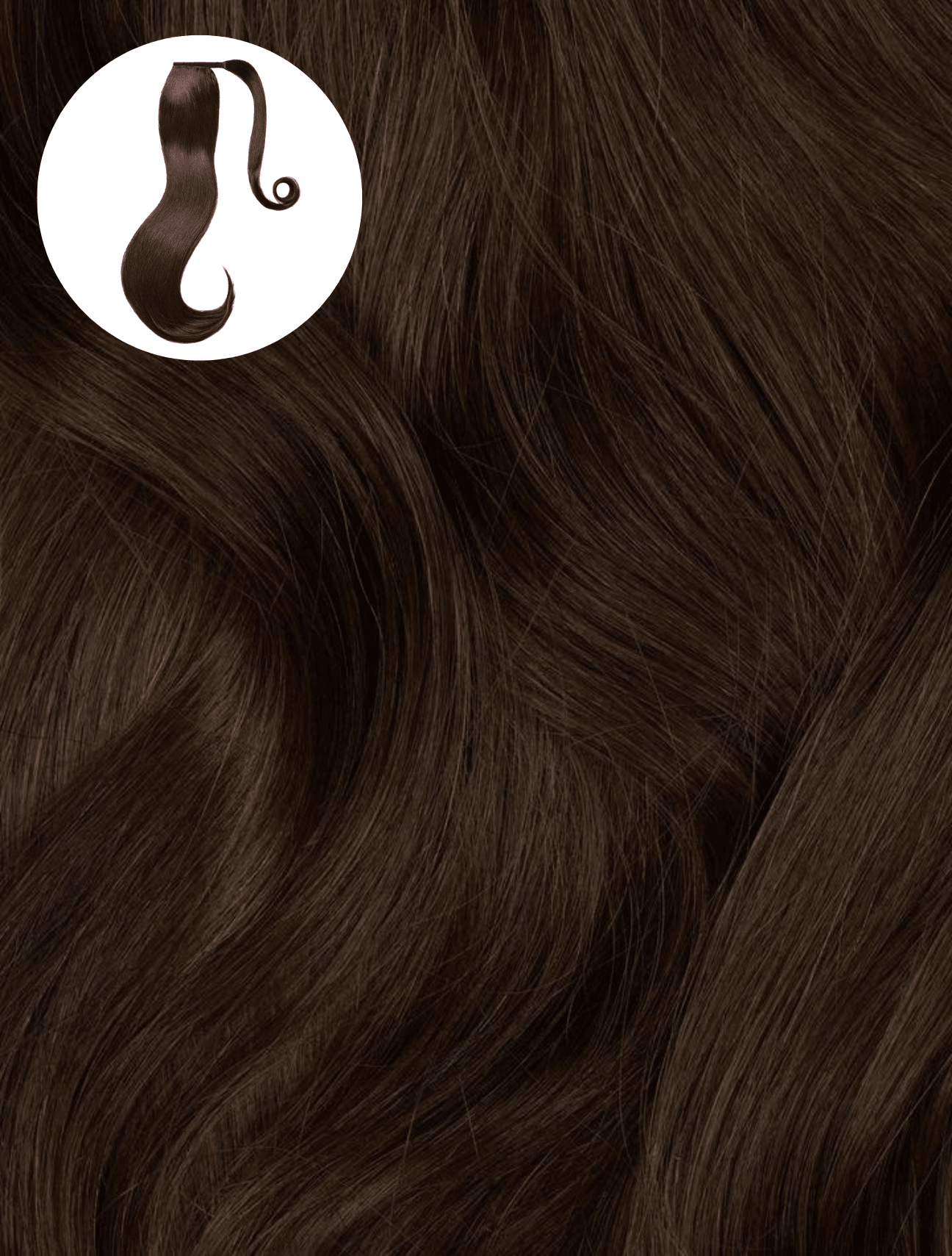 Medium Brown (2B) Ponytail - BOMBAY HAIR 