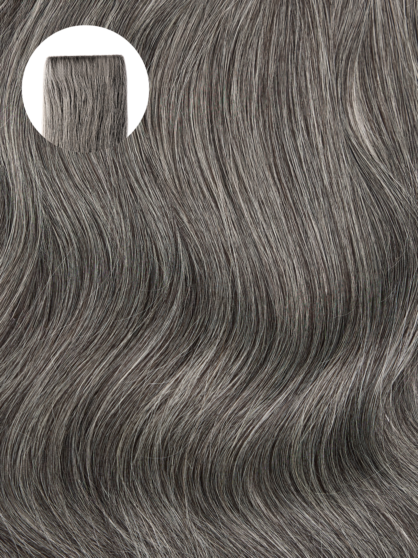 Dark Grey (DG) Invisible Clip-ins