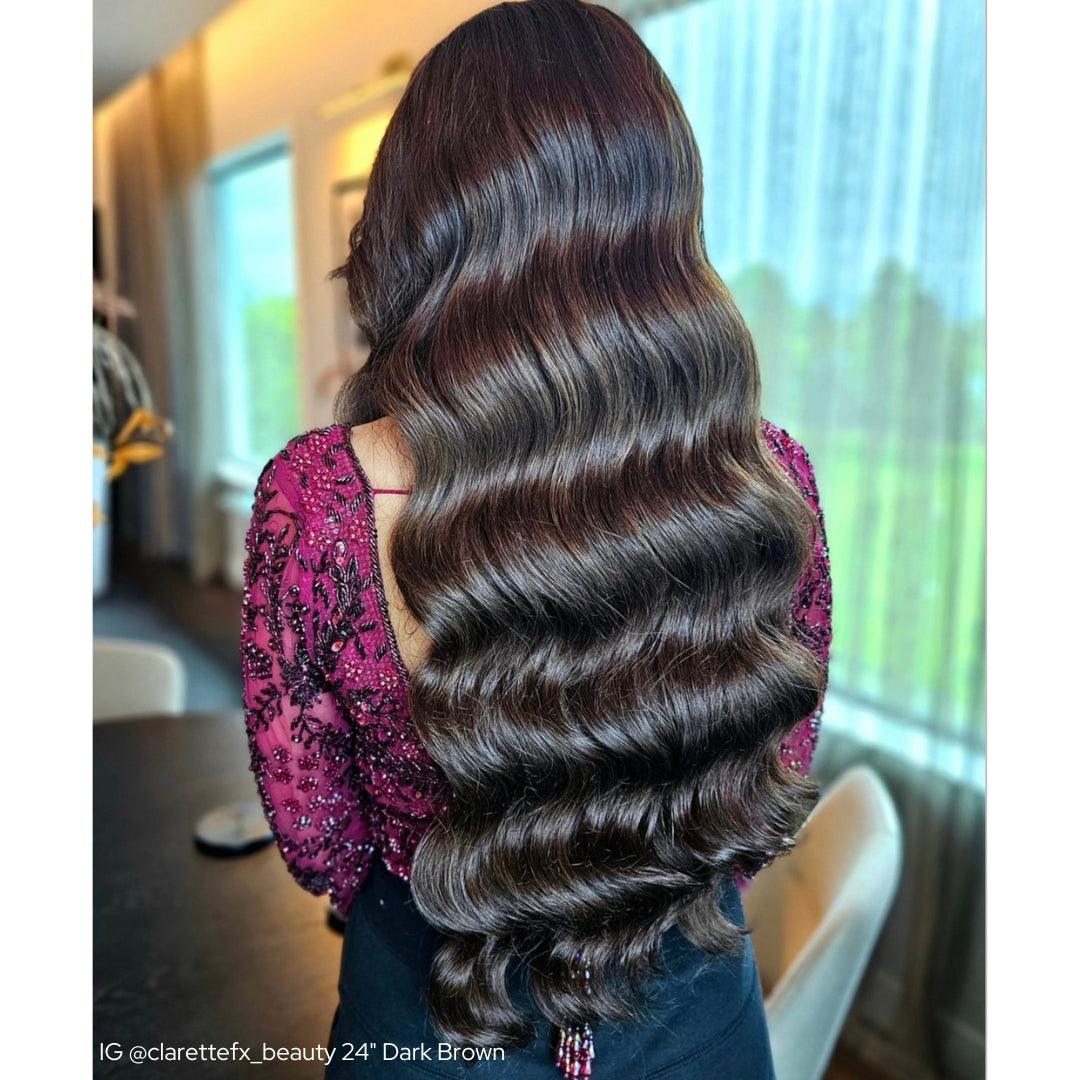 Caramel Brown (4) 20" 220g - Clip-Ins