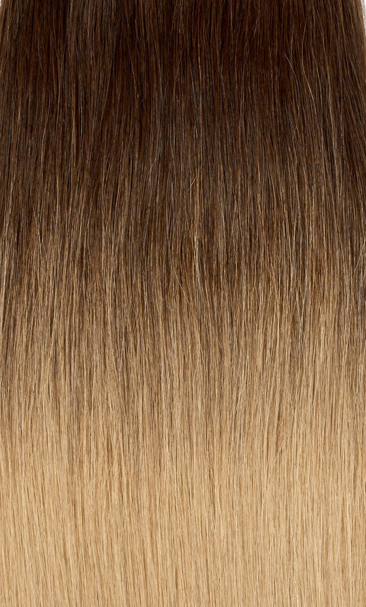 Ombre - Dark Brown (#2) to Ash Brown (#9) 20" I-Tip (backorder, early Feb)