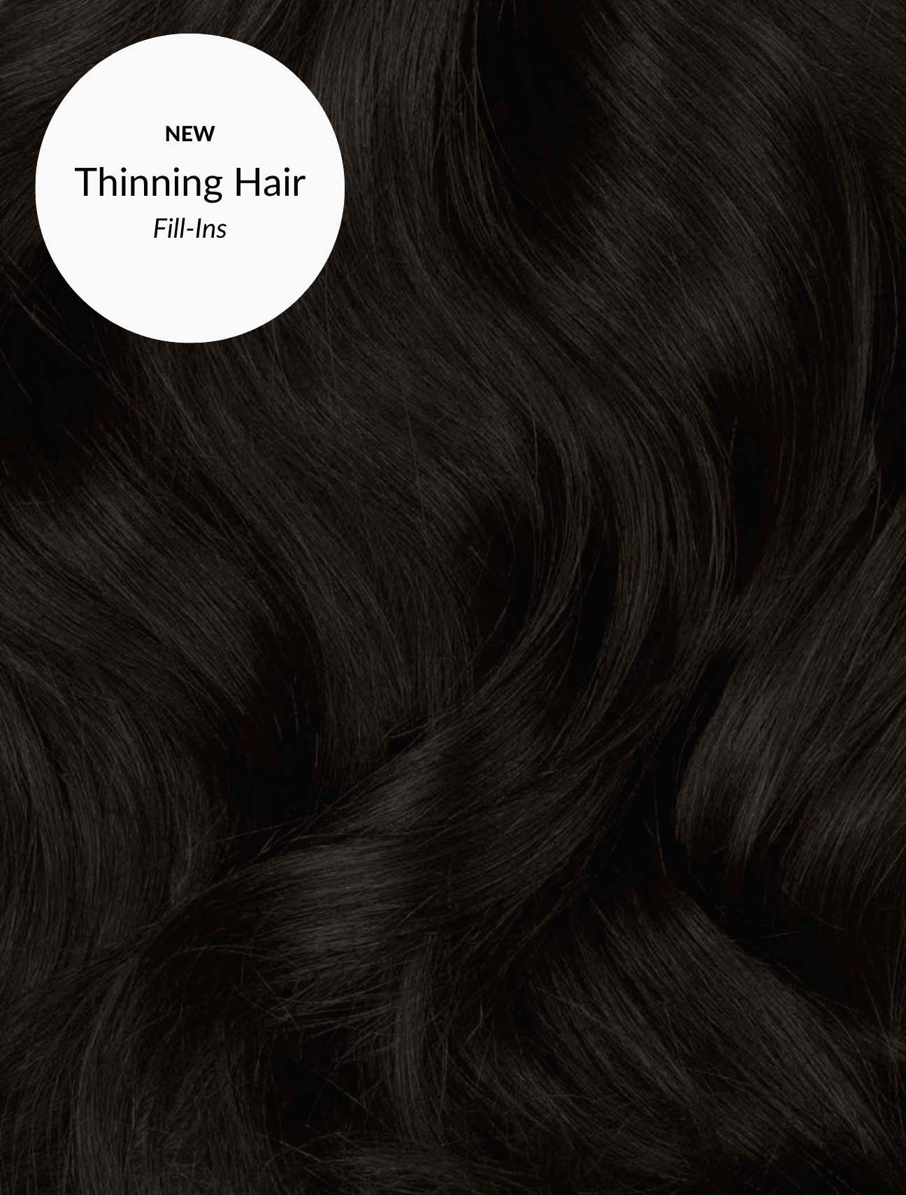 Off Black (1B) Thinning Hair Fill-Ins