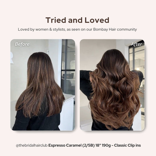 Espresso Caramel (2/5B) 18" 190g - Clip-Ins