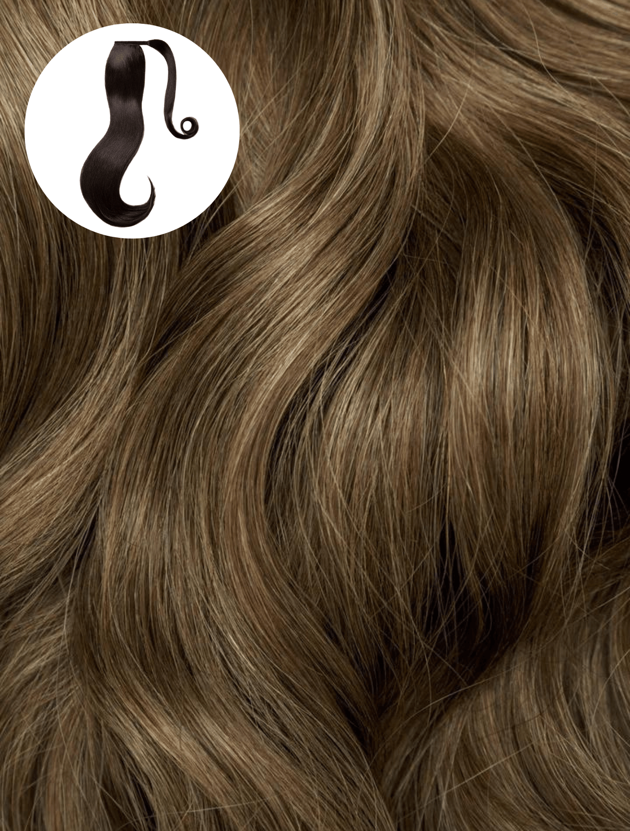 Espresso Caramel (2/5B) Ponytail - BOMBAY HAIR 