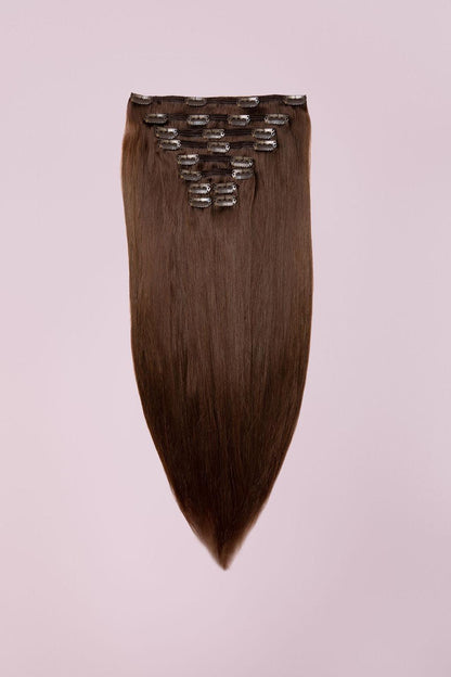Caramel Brown (4) 20" 220g - Clip-Ins