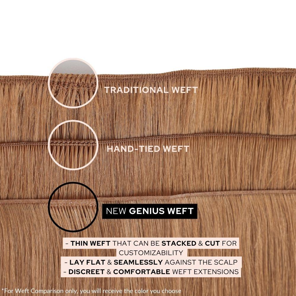 Rooted Espresso (#1C) to White Blonde (#60B) Genius Weft - BOMBAY HAIR 