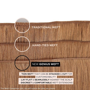 Highlight (Dark Brown #2 / White Blonde #60B) Genius Weft 22" 55g (backorder, early June)