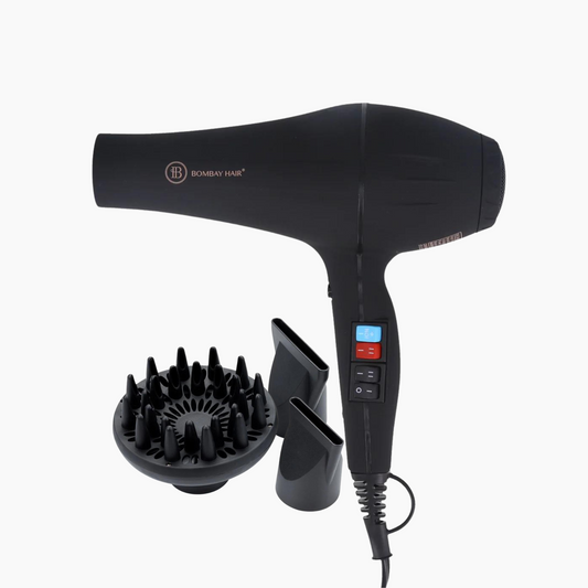 black hair dryer