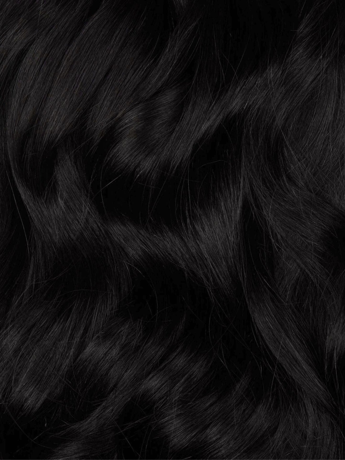Jet Black (1) Thinning Hair and Invisible Clip-Ins Bundle