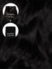 Jet Black (1) Thinning Hair and Invisible Clip-Ins Bundle