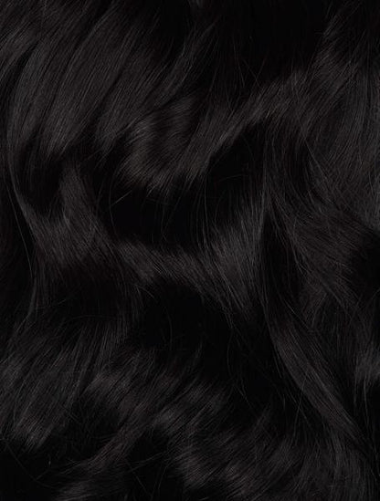 Jet Black (1) 20" Single Weft - Clip-Ins