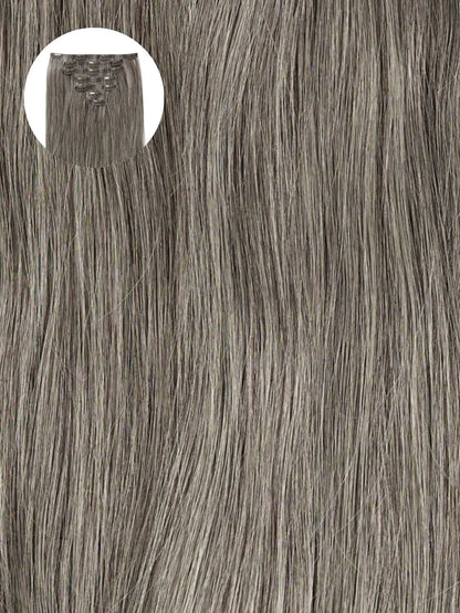 Light Grey (LG) 18" (150g) Seamless Clip-Ins