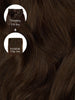 Medium Brown (2B) Thinning Hair and Invisible Clip-ins Bundle