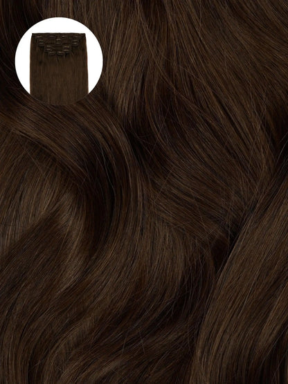 Medium Brown (2B) Seamless Clip-Ins