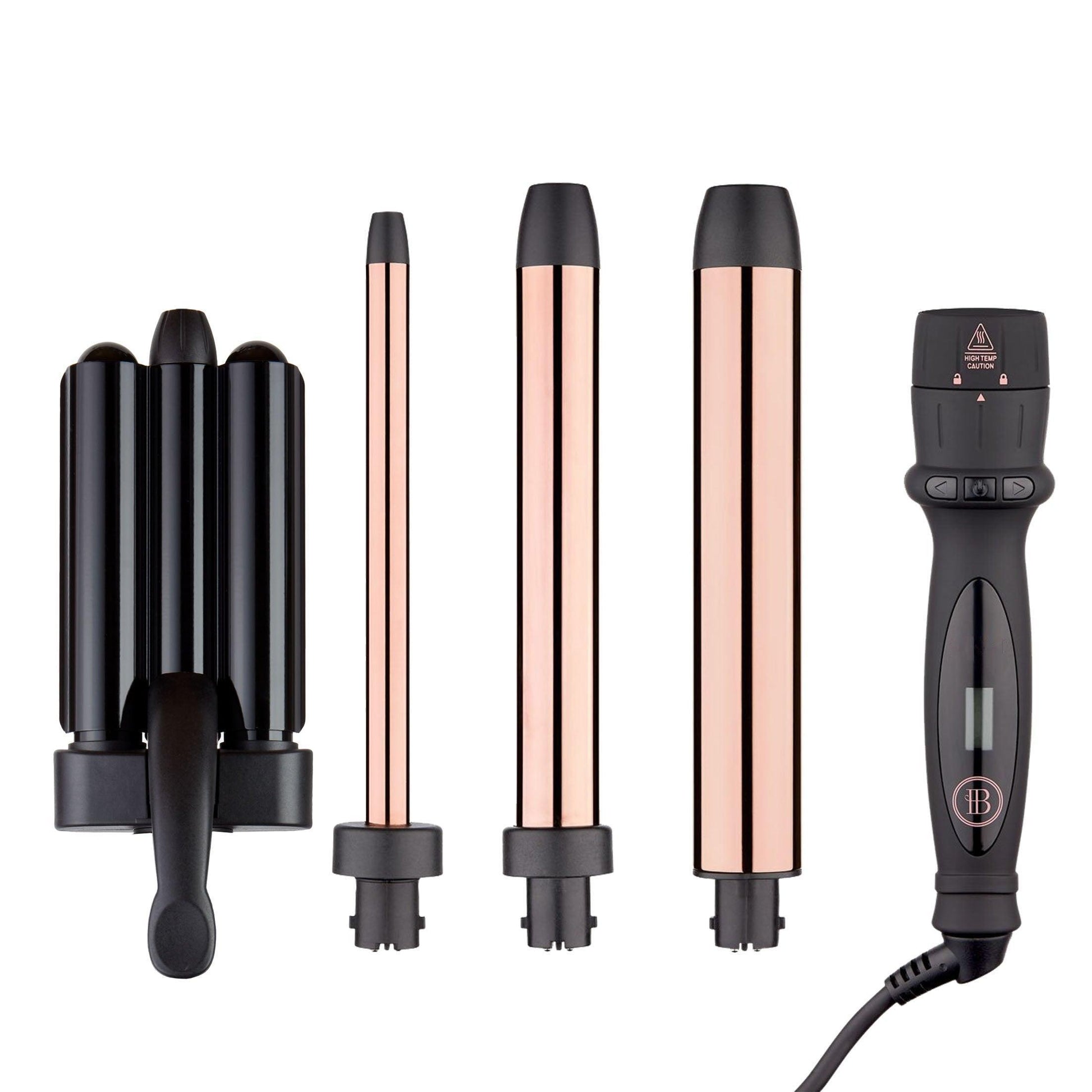 3-in-1 Curling Wand + Hair-Waver - BOMBAY HAIR 