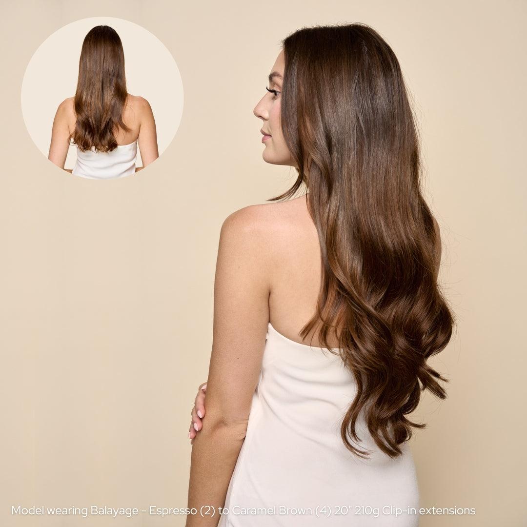 Ombre - Espresso (#1C) to Chestnut Brown (#6C) 20" I-Tip (Ships, late May)