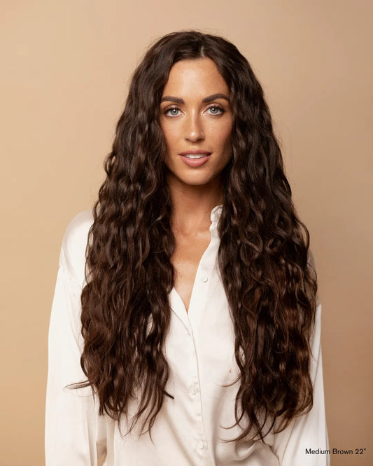 Medium Brown (2B) 22" 220g - Classic Clip-Ins