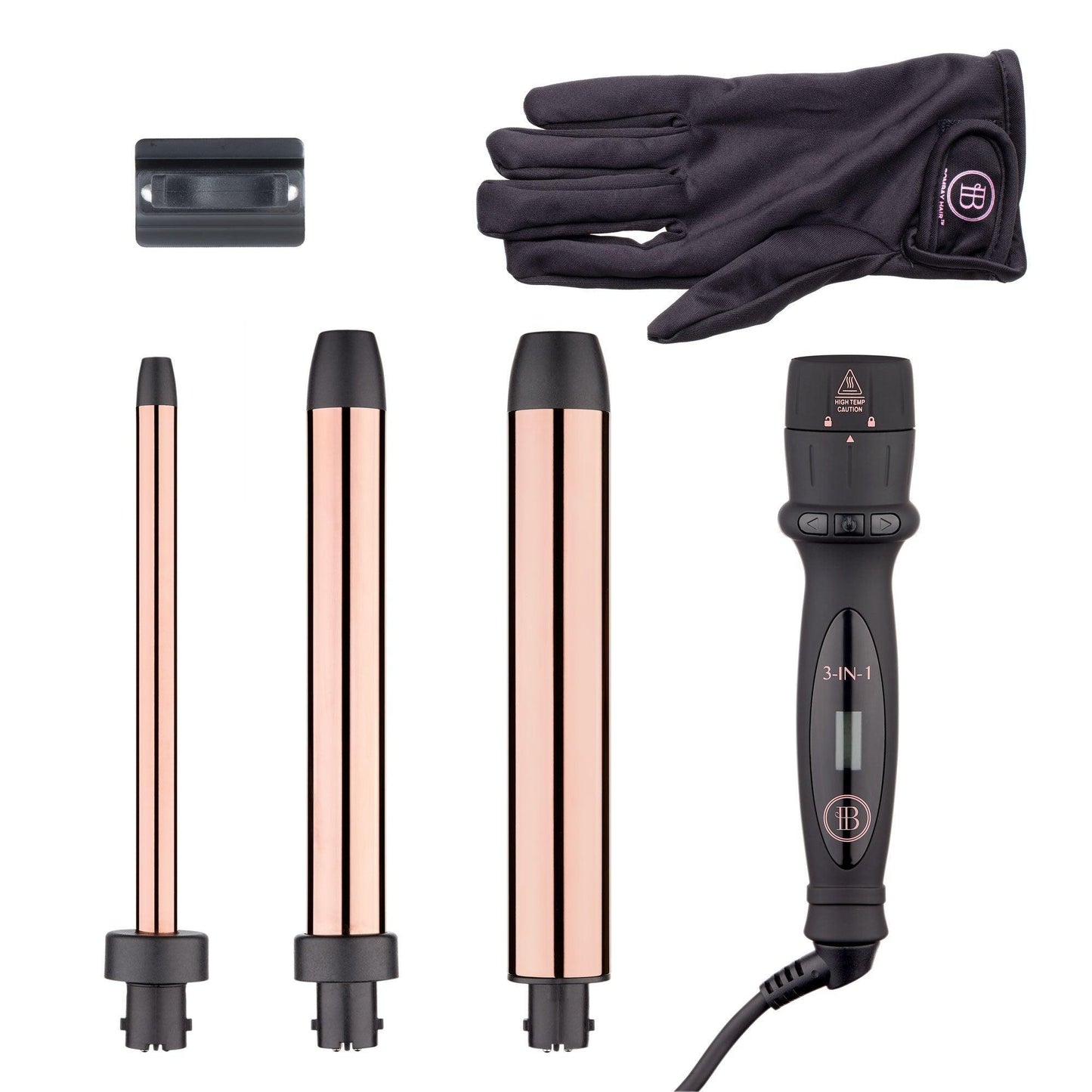 3-in-1 Curling Wand with Extended Barrels (OPEN BOX) - BOMBAY HAIR 