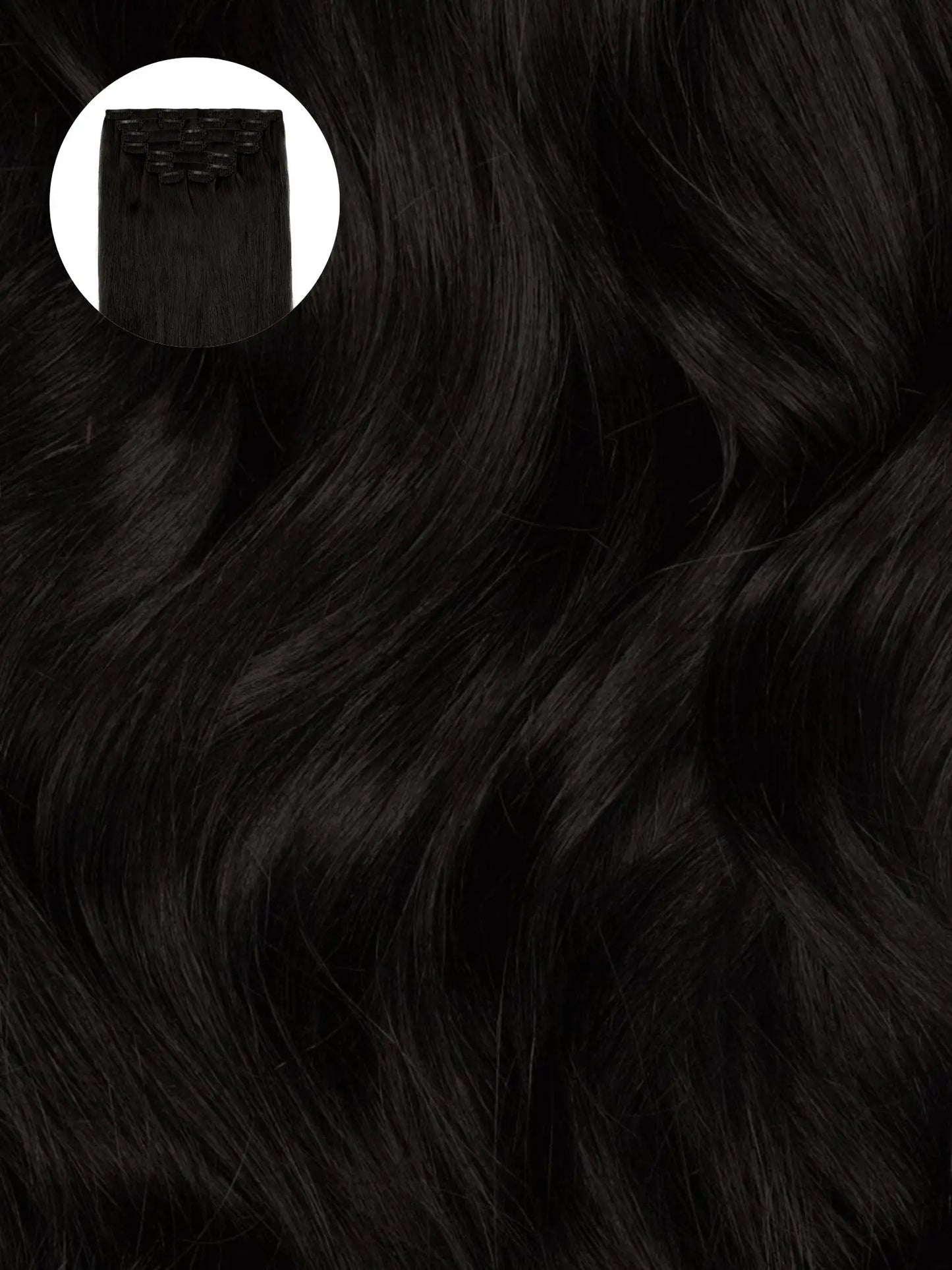 Natural Black (1A) Seamless Clip-Ins