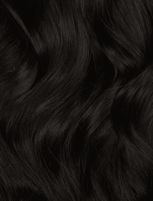 Off Black (1B) Swatch - BOMBAY HAIR 