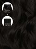 Off Black (1B) Thinning Hair and Invisible Clip-Ins Bundle
