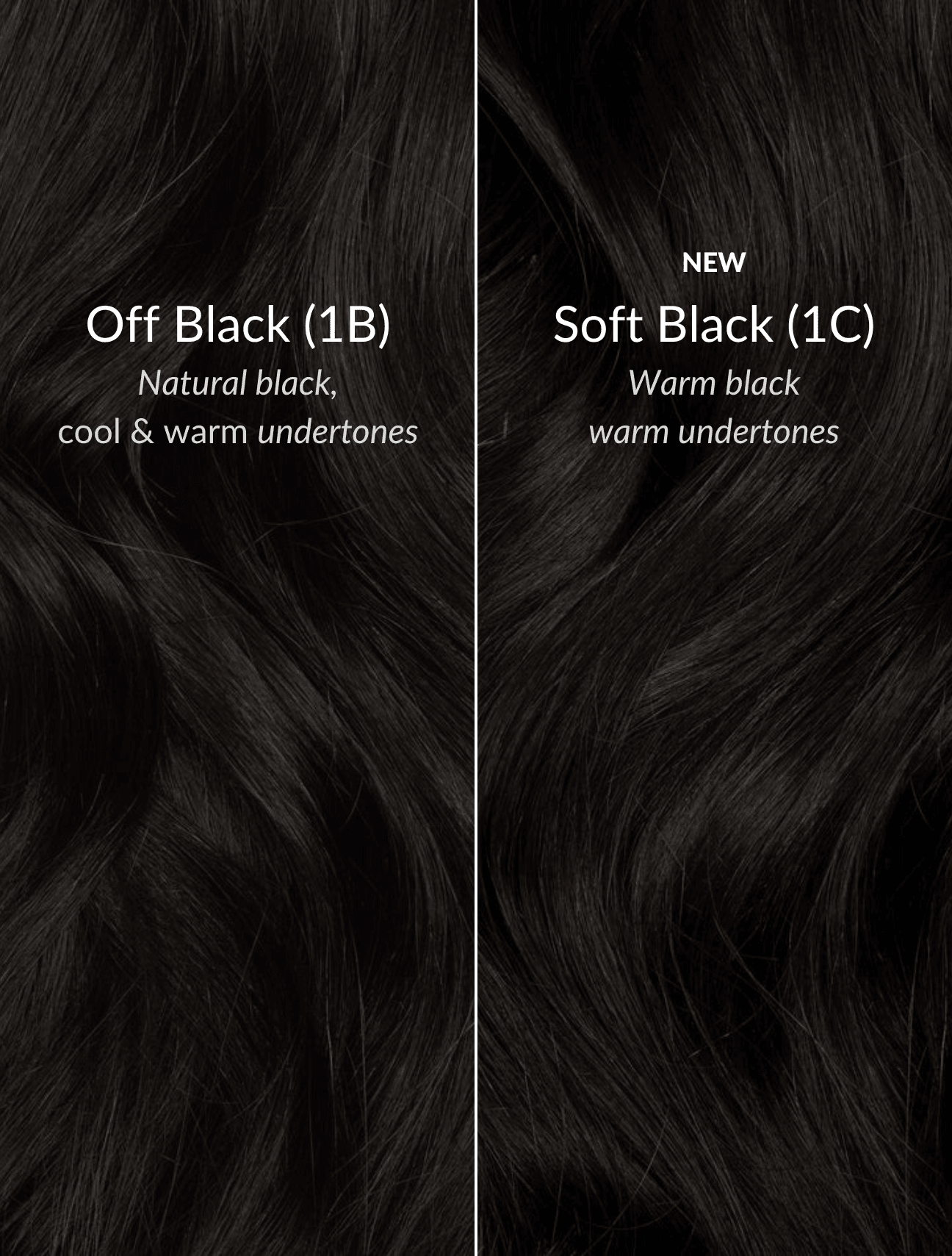 Soft Black (1C) 18" 190g - Clip-Ins