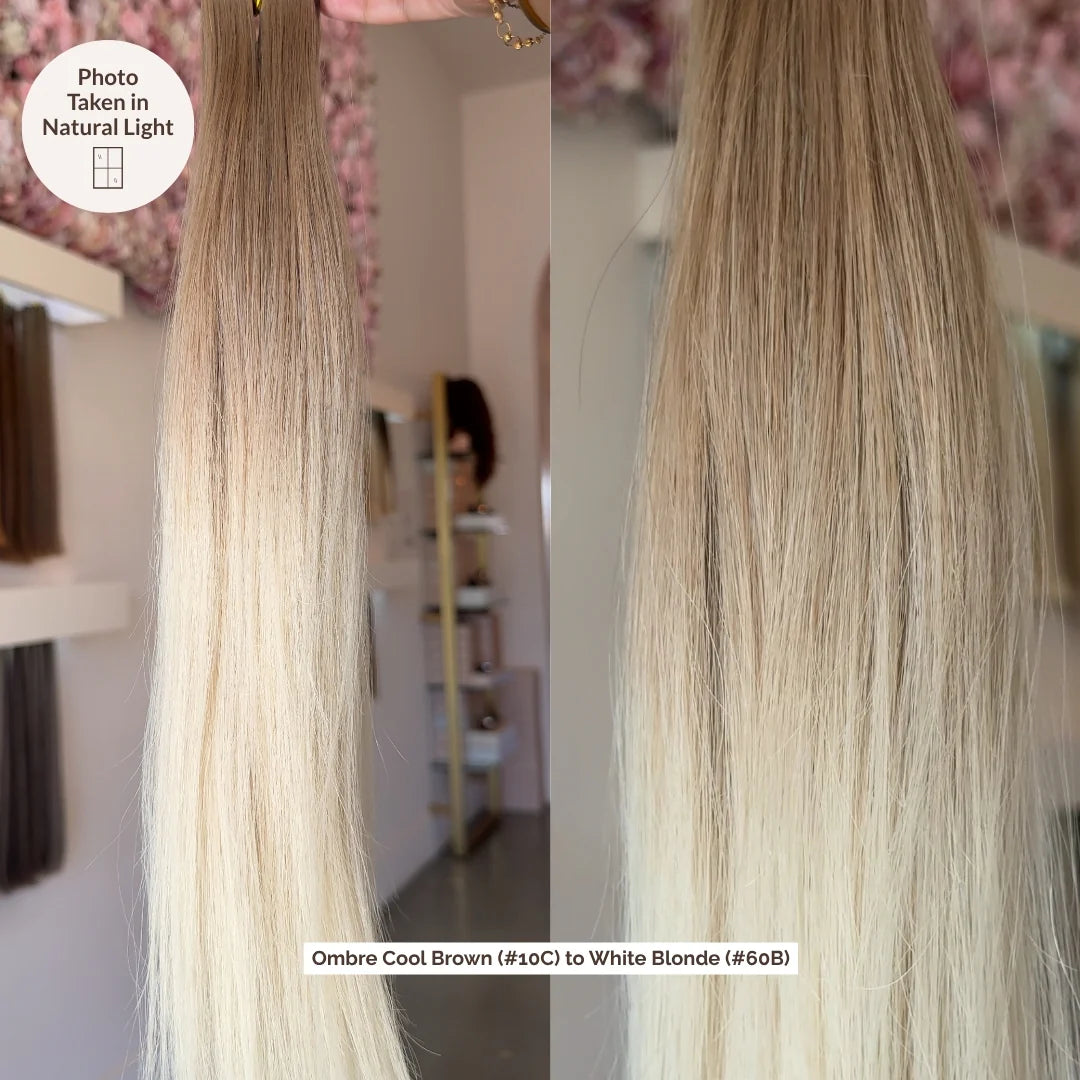 Ombre Cool Brown (10C) to White Blonde (60B) Tape 20" (50g) - FINAL SALE