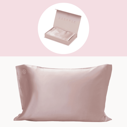 Silk Pillowcase - Queen (Pink) - BOMBAY HAIR 