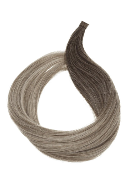Balayage Dark Brown (#2) to Ash Blonde (#60) Invisible Tape 20" (25g)
