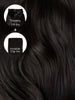 Soft Black (1C) Thinning Hair and Invisible Clip-Ins Bundle