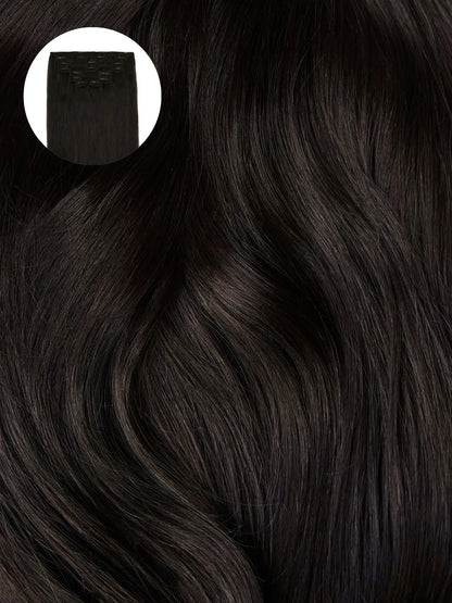 Soft Black (1C) Seamless Clip-Ins