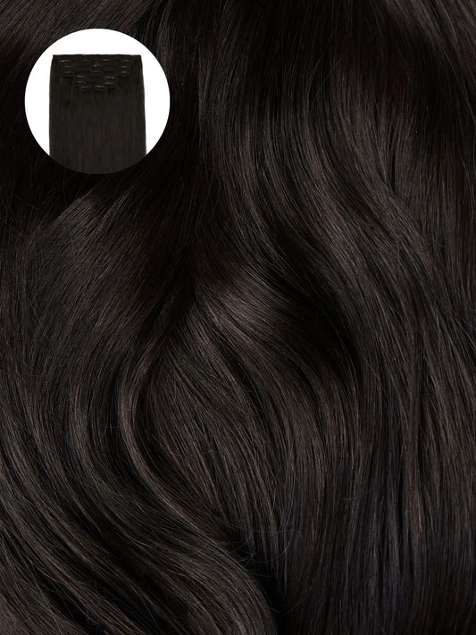 Soft Black (1C) Seamless Clip-Ins
