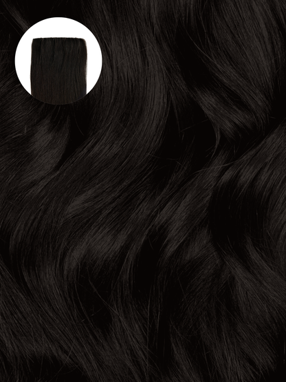 Soft Black (1C) Invisible Clip-ins
