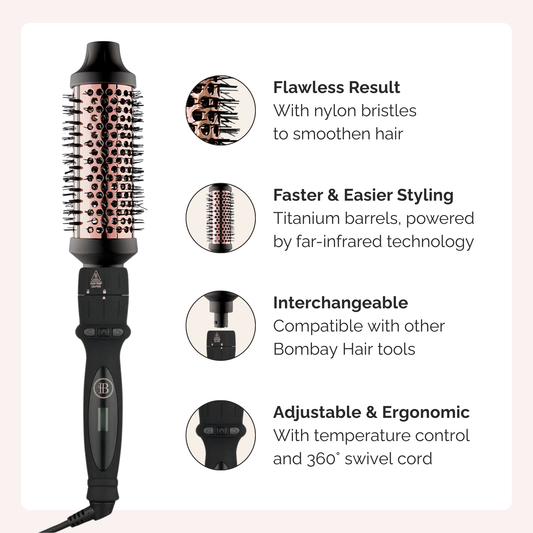 Rose Gold Thermal Round Brush