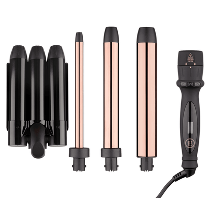 3-in-1 Curling Wand + Hair-Waver - BOMBAY HAIR 